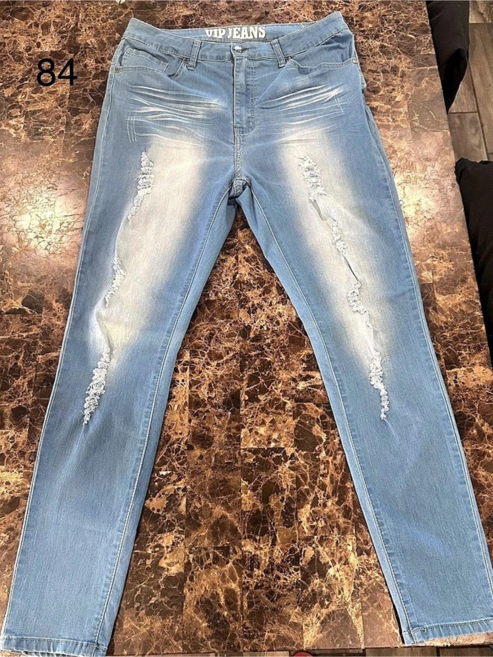 VIP Jeans Distressed Skinny Jeans